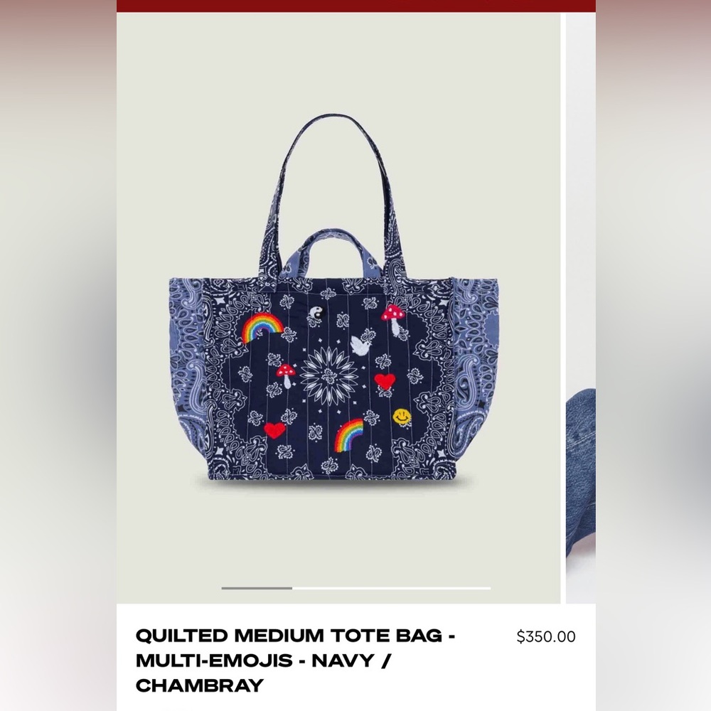 Call It By Your Name Quilted Medium Tote